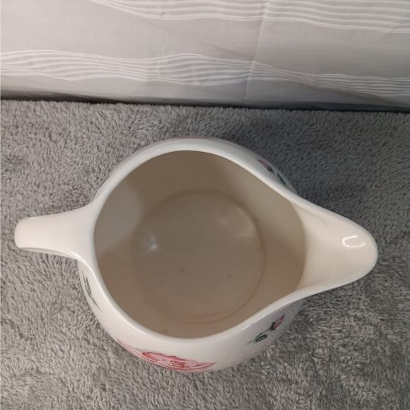 Vintage 48 Ounce Ceramic Pitcher Rhythm Rose Pattern by Household‎ Institute - Picture 5 of 10